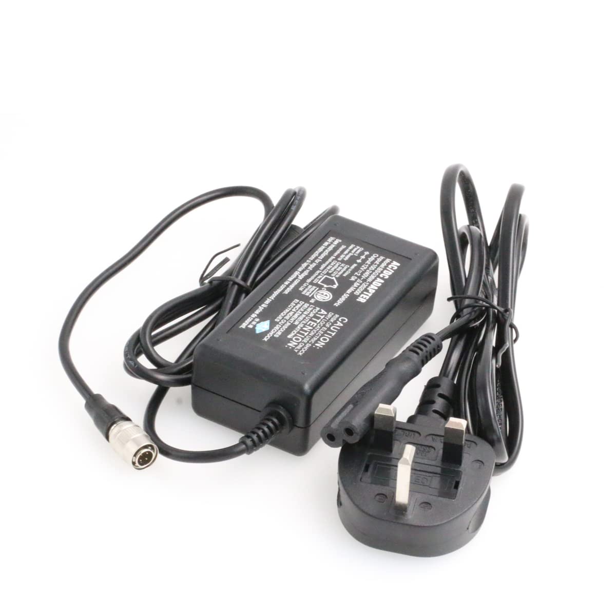 DRRI Sound Devices XL-WPH3 Universal AC to DC Power Adapter with 4pin Hirose Connector for 633, 688,Sound Devices 302,442,552,788T-SSD Mixer (2A)