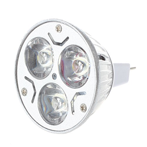 Eighosee MR16 GU5.3 12V Cool White Light Bulb 3x1W