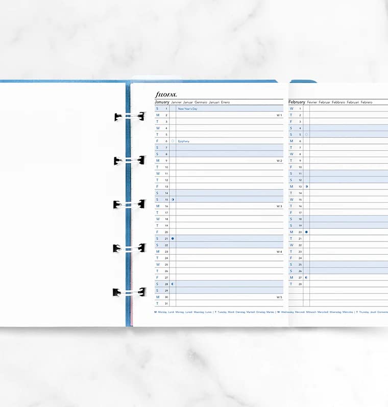 Filofax Pocket Notebook Year Planner 2023, White - Image 4