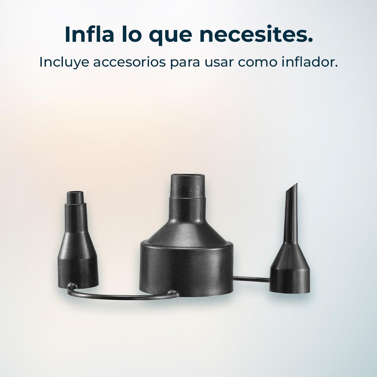 Cecotec Soplador de Hojas con Cable Airforce 720. 700W, Velocidad hasta 190km/h, Volumen hasta 4,96m³/s, Ligero, Versátil, Incluye Accesorios de Boquillas y Tubos Intercambiables, Cable de 3m