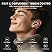 Conyat Open-Ear Headphones, Bluetooth 6.0 Wireless Earbuds Powerful Sound, 40H Open Ear Earbuds with ENC Mic, Adjustable Ear Hooks/IP7 Waterproof/Ultra-Comfort Earphones for Workouts/Running, Black