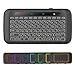 [2018 Updated] Dupad Story H20 2.4GHz Mini Wireless Keyboard with Remote Mouse Combo Backlit Multi-Touch Touchpad,USB Rechargeable for Android TV Box Windows PC, HTPC, IPTV, PC, Raspberry pi 3