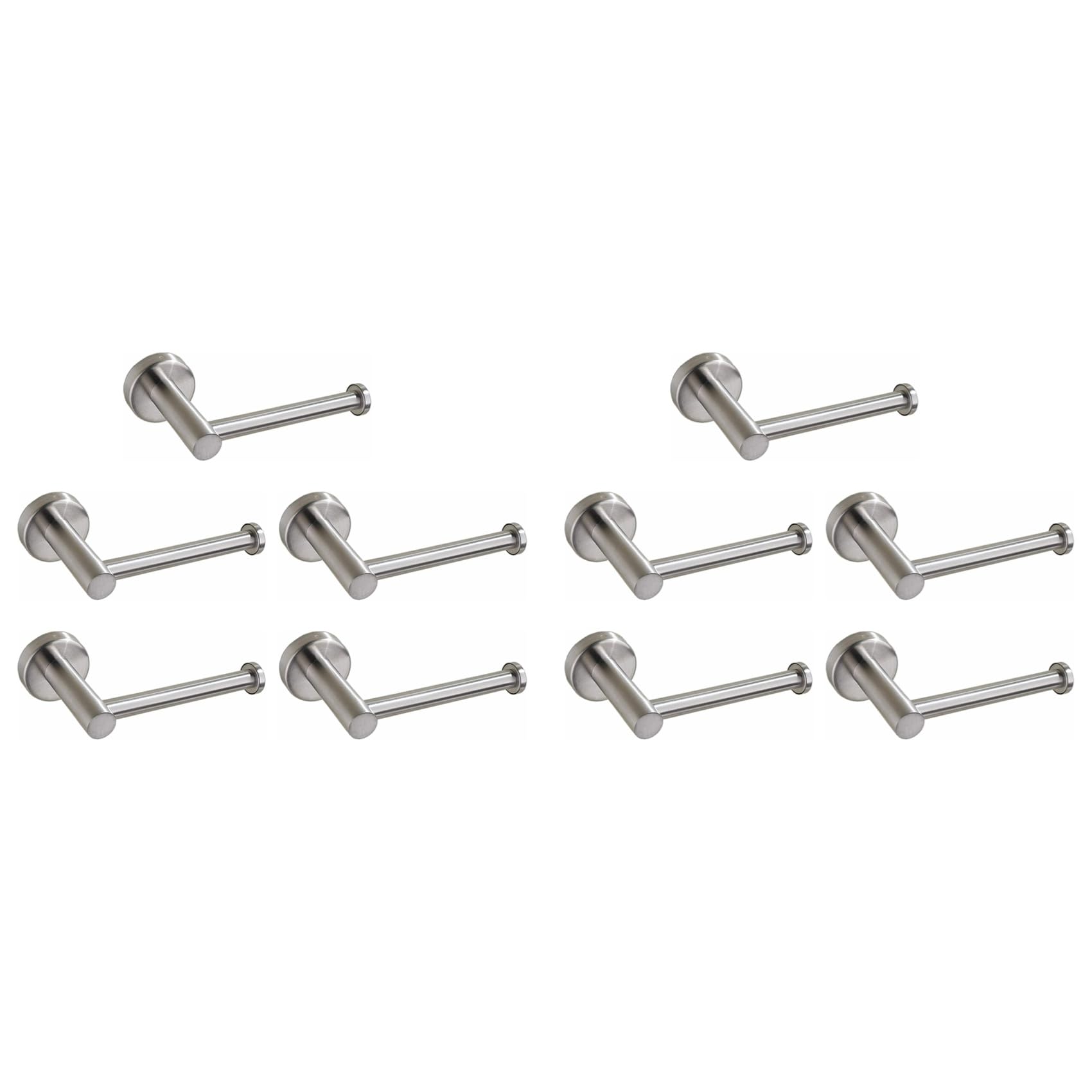 Hndhbfgrt 10X Toilet Tissue Paper Roll Holder Stainless Steel Wall Mount for Bathroom Kitchen