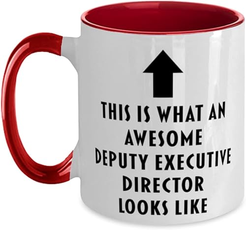 This is What an Awesome Subdirector Ejecutivo, Gracioso, Barato, Inapropiado, Para, Rojo Dos Tonos, Subdirector Ejecutivo Taza de café