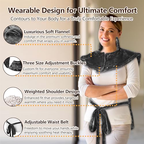 image for UFFAE Heating Pad for Neck and Shoulders and Back,24