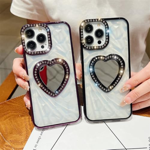 Étui de luxe en cœur diamant pour iPhone 11 Pro Max chic - 2