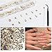 2680Pcs Champagne Gold Nails Rhinestones, 120Pcs Big Golden Nail Charms, Diamond Gems Stones with K9 Bling Flatback Round Beads, Clear Glass Crystal Jewelry for Nails Faces Eyes Makeup Decoration