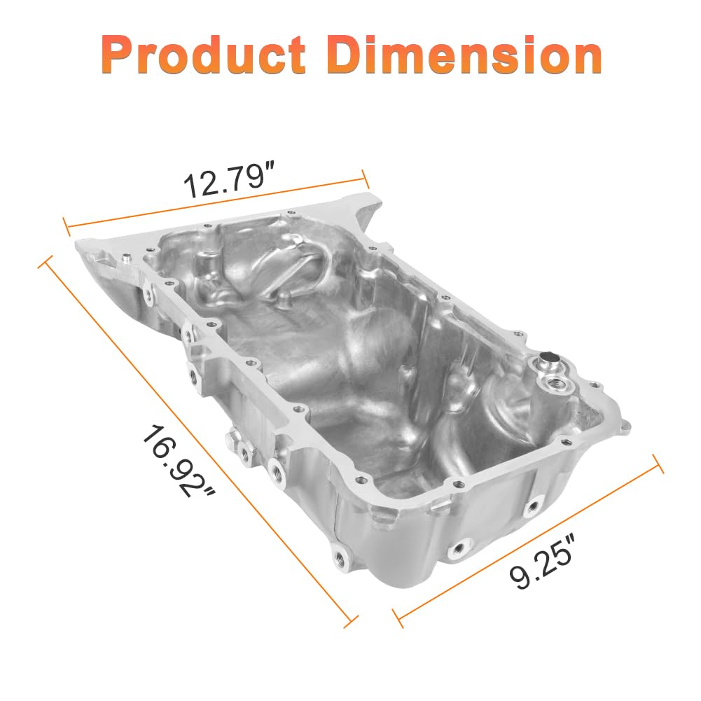 Bandeja de aceite de motor con tapón de drenaje compatible con Honda Civic 2006-2011 L4 1.8L Repuesto para 11200R1AA00 11200RNAA00 11200RNAA01 264-382