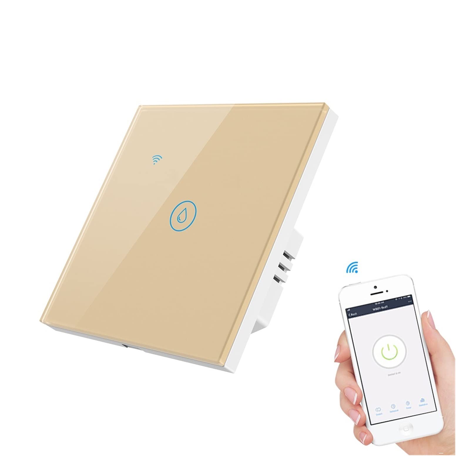 Amazon.com: QYTEC Nest Thermostat WiFi Smart Switch Water Heater Switches  Tuya Glass Voice Control Touch Timer Temperature Remote Controller Mobile  Phone APP (Color : Yellow, Size : 703) : Industrial u0026 Scientific