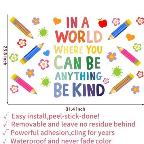 Colorful Inspirational Wall Decals For Kids Bedroom - Motvational Phrase Children Diy Wall Art Stickers For Classroom, Nursery, Playroom - Removable Positive Sayings Lettering Peel And Stick Decor #TOP6