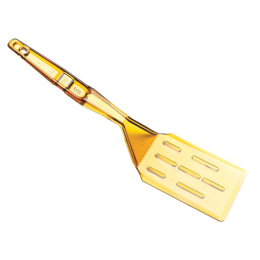 () 14" Slotted Turner - High Heat Camtensils® [Case of 12] by Cambro – 14-1/8-Inch, Amber, Model SPASL14150