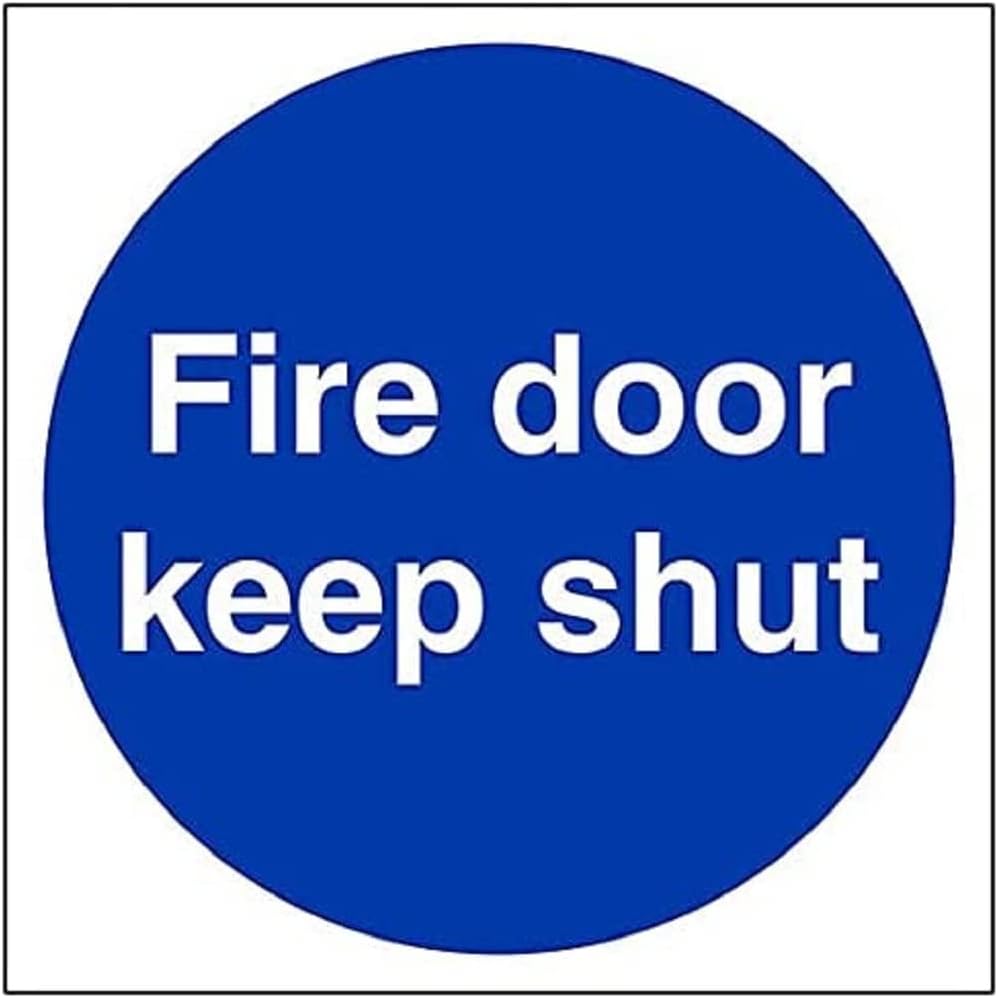Eco Friendly Fire Door & Mandatory- Fire Door Keep Shut - 150 X 150mm