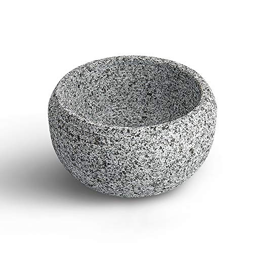 CHARMMAN Shaving Bowl for Men, Natural Granite Stone, Keep Warm Better, Easier to Lather, Exquisite Works of Shave Art?Snowflake Color?