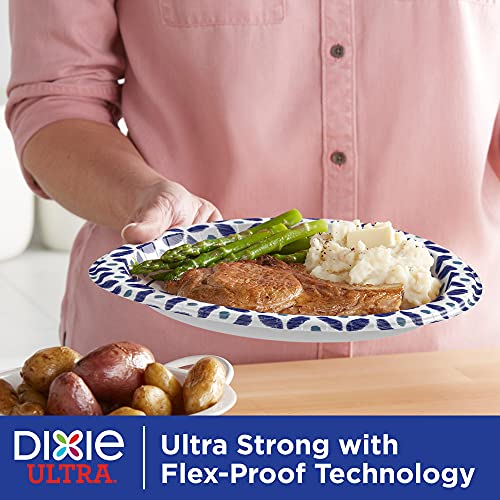 Dixie Ultra Disposable Paper Plates, 10 1/16 Inch, Dinner Size Printed Disposable Plate, 64 Count (1 Pack Of 64 Plates) #TOP4
