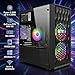STGAubron Gaming PC Computer Desktop, AMD Ryzen 5 5500 up to 4.2GHz, GeForce RTX 3050 6G, 16G DDR4, 512G SSD, WiFi 6 5G & BT 5.2, RGB Fan x2, Windows 11 Home