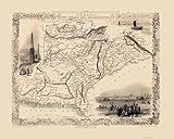 MAPS OF THE PAST Afghanistan Iran Pakistan - Tallis 1851-23.00 x 28.83 - Matte Art Paper