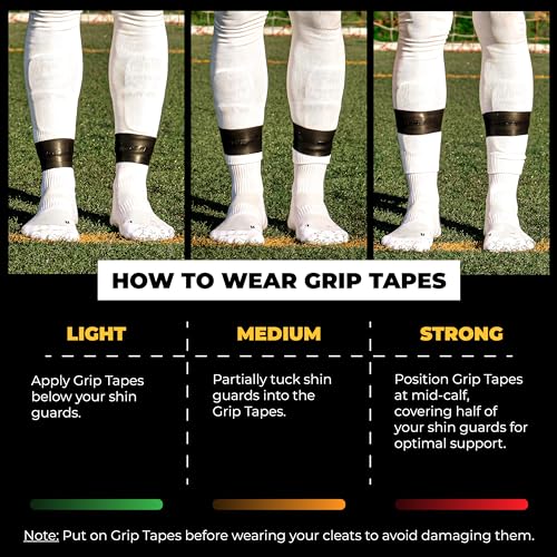 PASTE ยฎ Shin guard straps soccer silicone for adult men women kids children & youth grey, Shinguard holders, pads & stays - Image 4