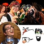 Sumind 6 Pairs Funny Glasses for Adults Disguise Sunglasses Novelty Glasses for Photo Booth Props Costume Party Favors - Image 5