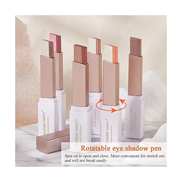 WENSUNNIE-12-Colors-Eyeshadow-Stick2nd-Gen-Upgraded-Rotation-Double-Colors-Eye-Shadow-Stick-Glitter-Shimmer-Gradient-Makeup-Waterproof-Stick-6Pack WENSUNNIE 12 Colors Eyeshadow Stick(2nd Gen Upgraded Rotation) - Double Colors Eye Shadow Stick Glitter Shimmer Gradient Makeup Waterproof Stick (6Pack)