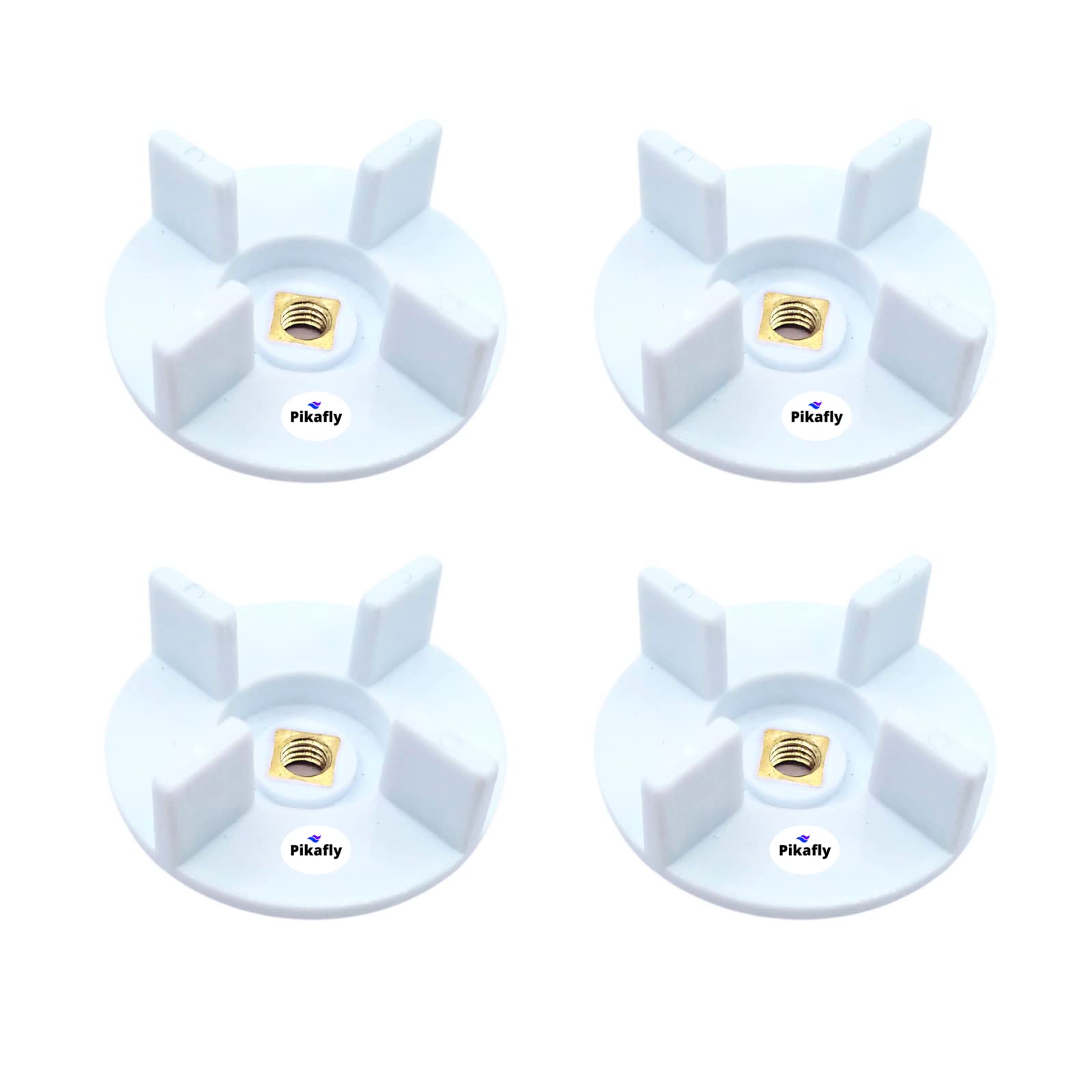 Pikafly® - Juicer Mixer Grinder Jar Coupler Compatible for "Philips" 1631/1632 and "Sumeet" in The Pack (4 Pcs) White