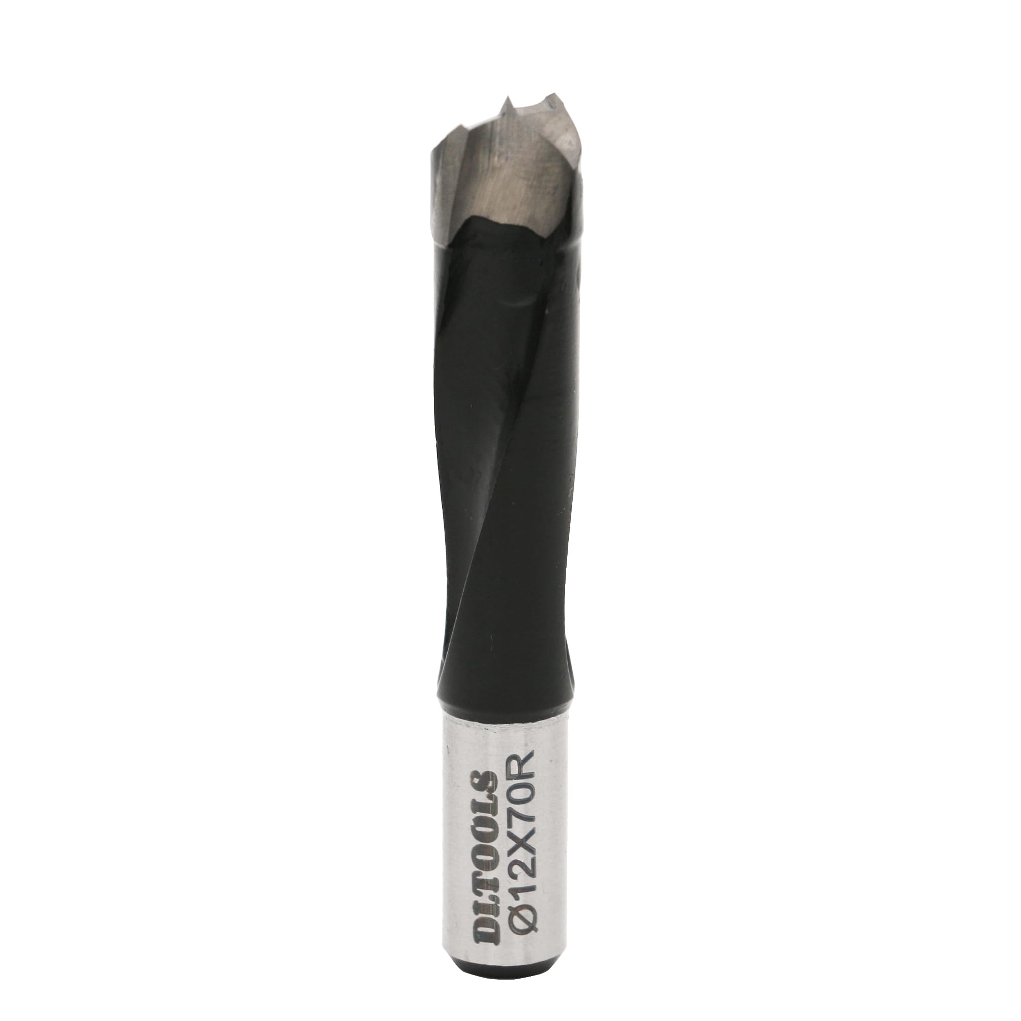 DLTOOLS Carbide Tipped Brad Point Boring Bits with Right Hand Rotation (R Dia(12mm) x Long(70mm) x Sh(20mm))
