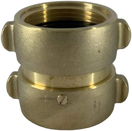 Dixon Valve DFP1515 Equiv. Adapter, Brass, 1.5", Female NPSH, 1.5", Female NPSH, Rocker, Swivel, Fast