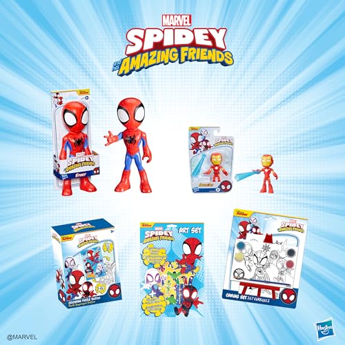 Hasbro Marvel D39854500 Disney Hasbro Surpresovo fantastischen Freunde 2024-Überraschungsei mit Figuren und faltbarem Hintergrund zum Thema Spidey, ab 3 Jahren, rot