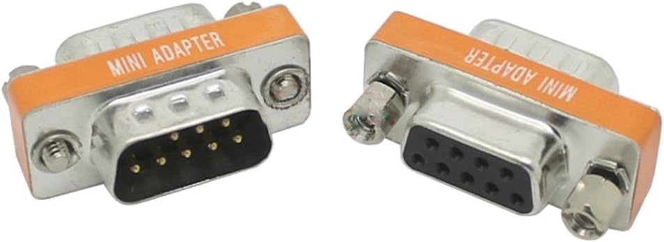 DB9 RS232 male to female Crossover link Converter Connector , 9 pin Serial port 232 Cross wire Plug , COM port adapter