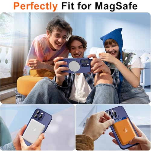 Image of for iPhone 16 Pro Case with Privacy Screen Protector, Blue