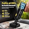 Zynet V5 Aspirabriciole Senza Fili 28000Pa 7 in 1, Aspirapolvere Auto Portatile con Aspirazione/Soffiaggio/Gonfiaggio, 60 Min Autonomia, Aspirapolvere per Auto, Casa, Ufficio e Peli di Animali