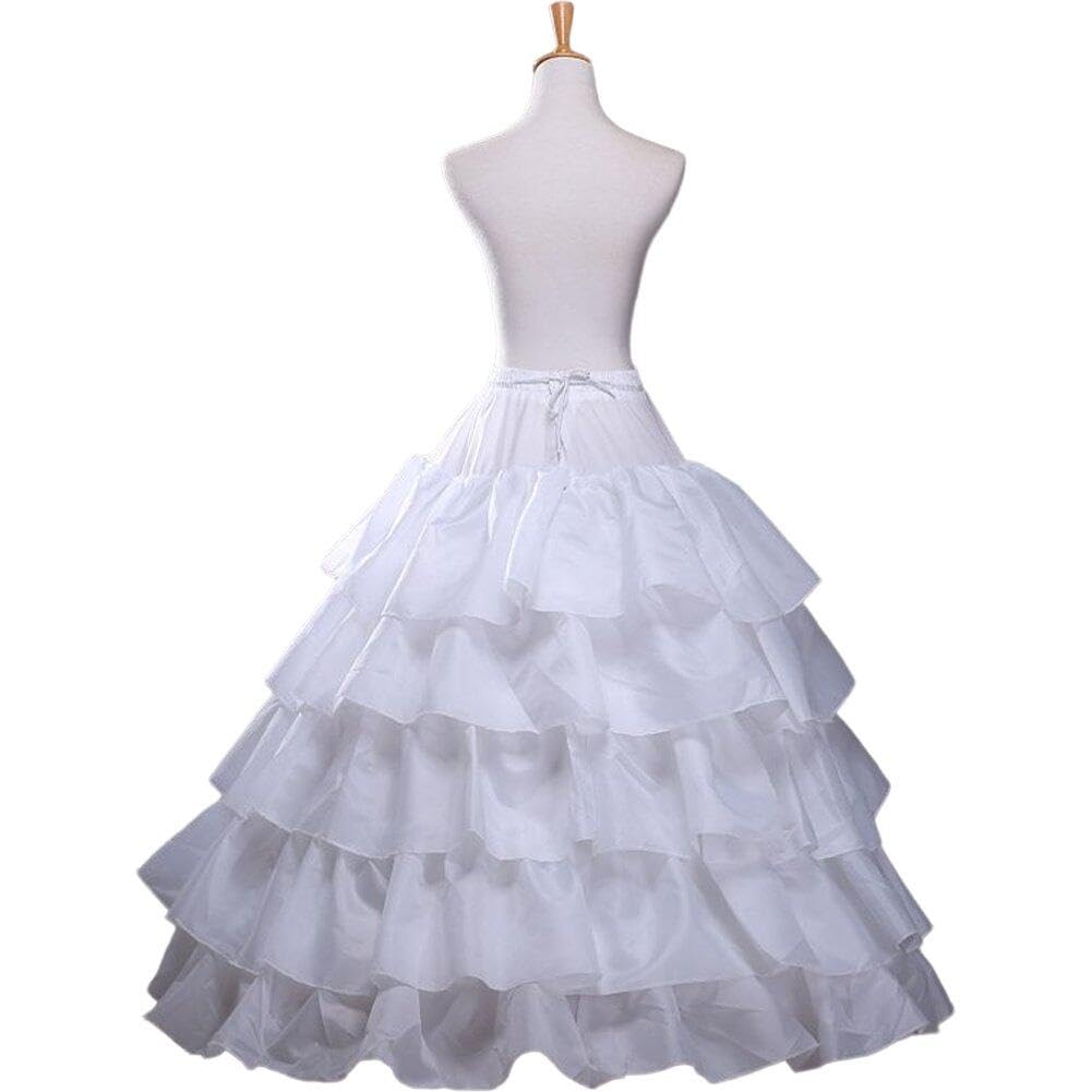 Jupon de crêpe crucoat 4 femmes | Jupe de bal mi-glissades sous-vêtement