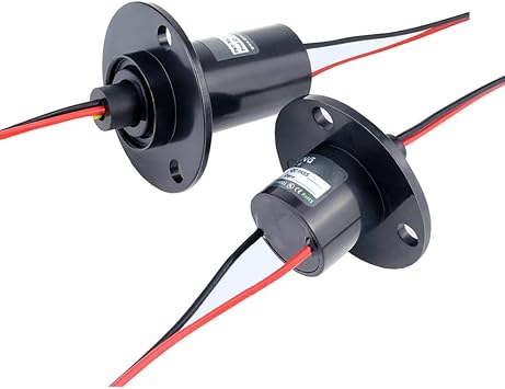 Slip Ring Electrical Slip Ring Slip Ring Electrical Connector Slip Ring Connector Motor Slip Ring Rotating Connector 2 Wires 10A Diameter 22mm
