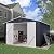 Aquifta 10 x 12 FT Storage Shed, Metal Sheds with Sloping Roof and Lockable Door, Outdoor Shed for Backyard Garden Patio and Lawn, Dark Grey