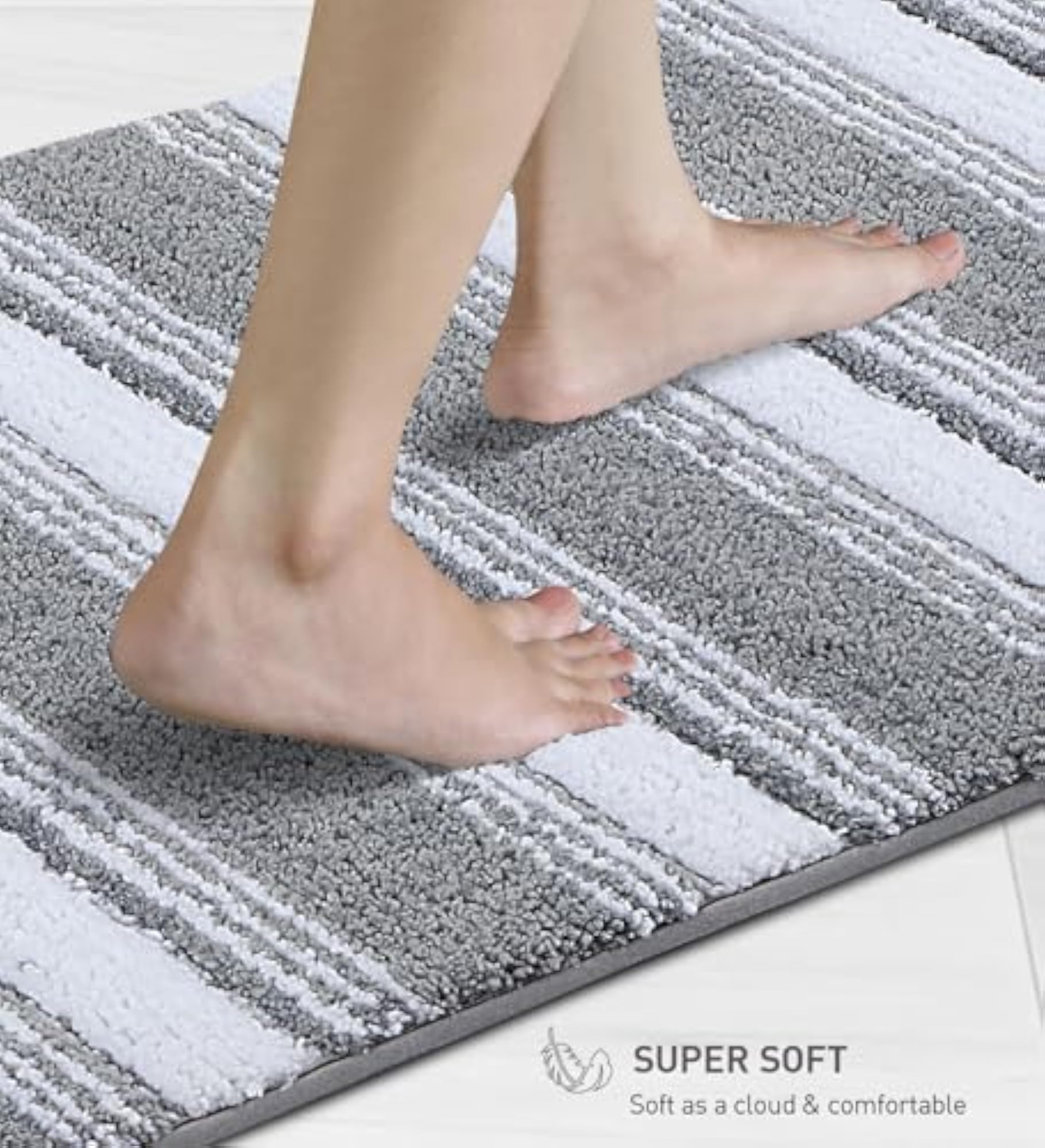 Soft & Plush Bath Mat, Quick Dry and Stain Resistant
