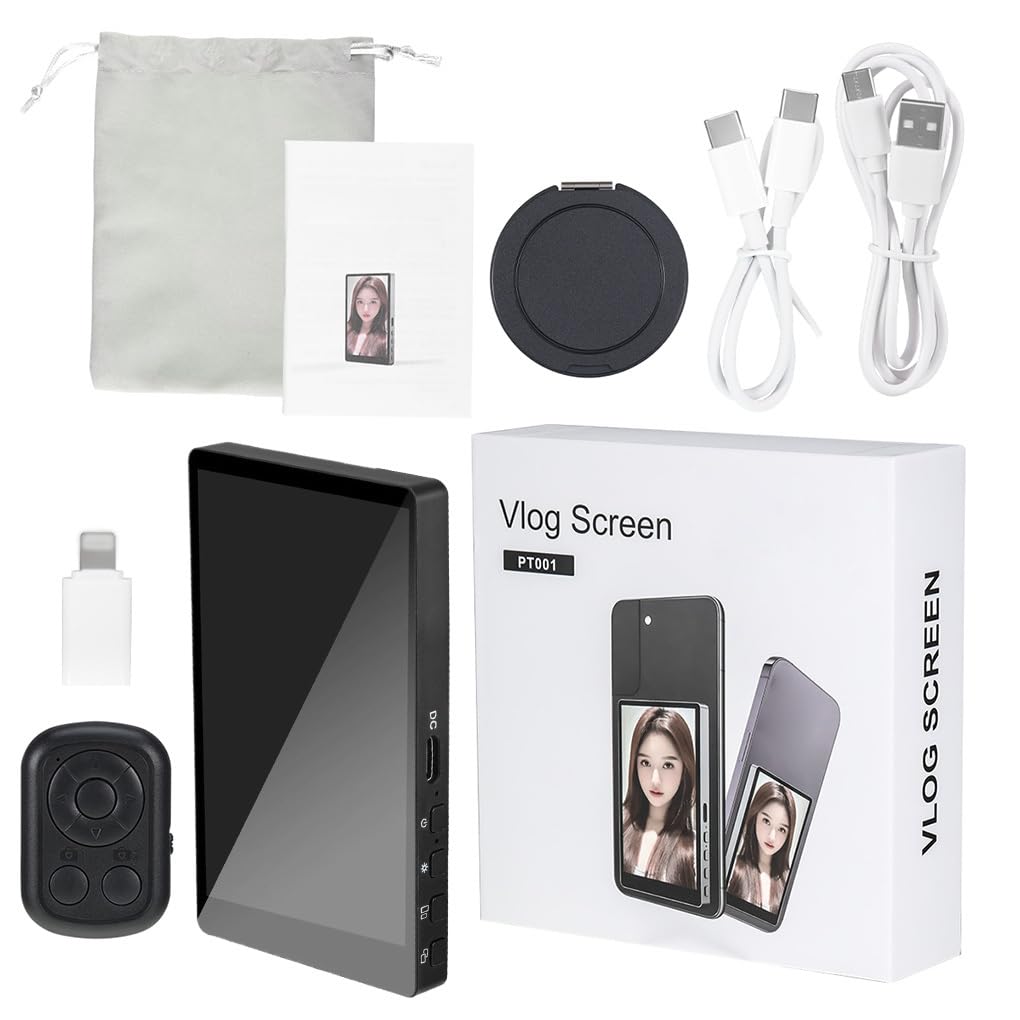 Posición Ajustable para composición a Larga Distancia, Pantalla para Selfie para teléfono, cámara ABS, Parte Trasera para, fácil de agarrar
