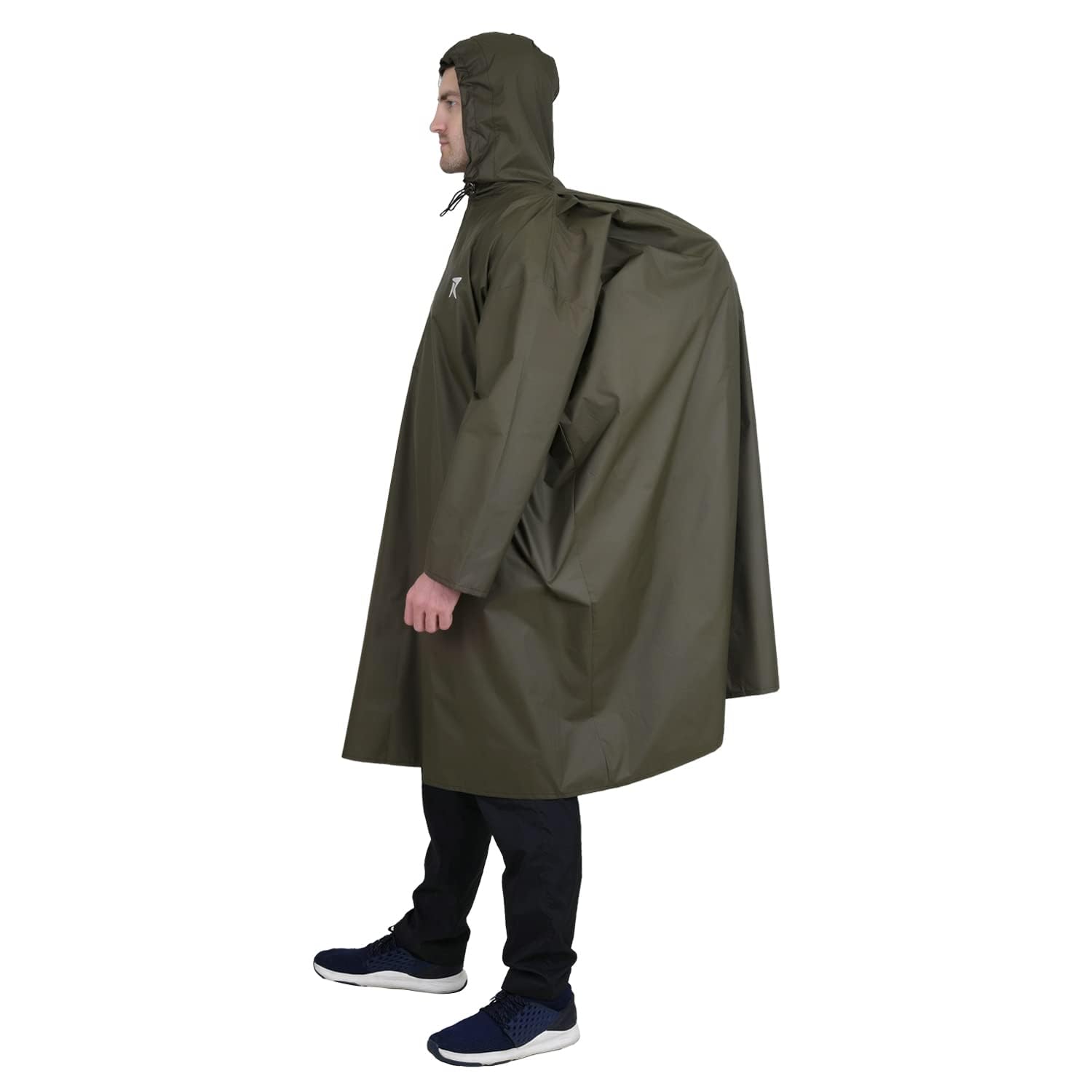 ROCKSPORT Unisex Hooded Rain Poncho for Adult,Waterproof, lightweight,Reusable& Packable, One Size Fits Most, Free Size-picture-30