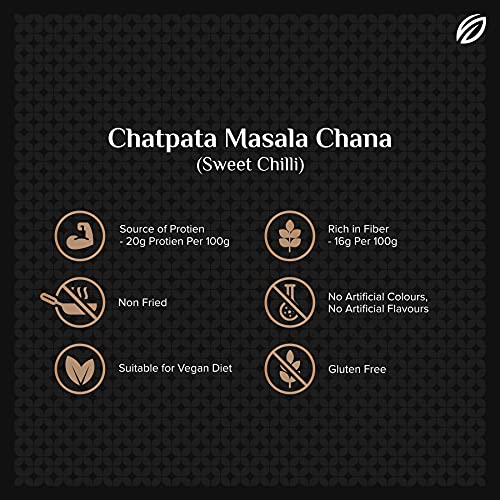 Image of SHREGO Chatpata Masala Roasted Bhuna Chana, Sweet Chilli, Snacks & Namkeen (300 Gm)