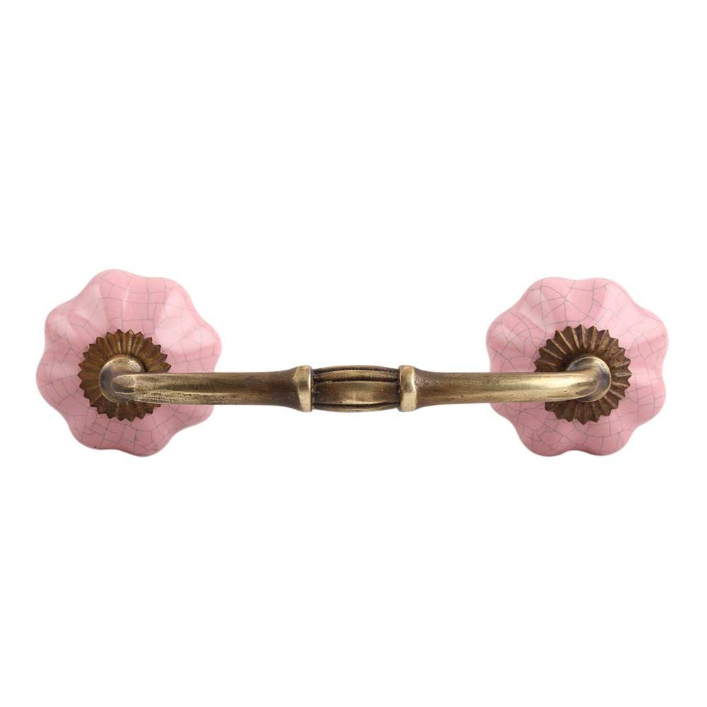 Indian-Shelf 1 Pack Ceramic Pink Cabinet Pulls T Bar Vintage Kitchen Drawer Handles Door Dresser Handles Antique Hardware 4" Hole to Hole -BH-468-CRACK-31 (B083XZYSY5) Amazon Price History, Amazon Price Tracker