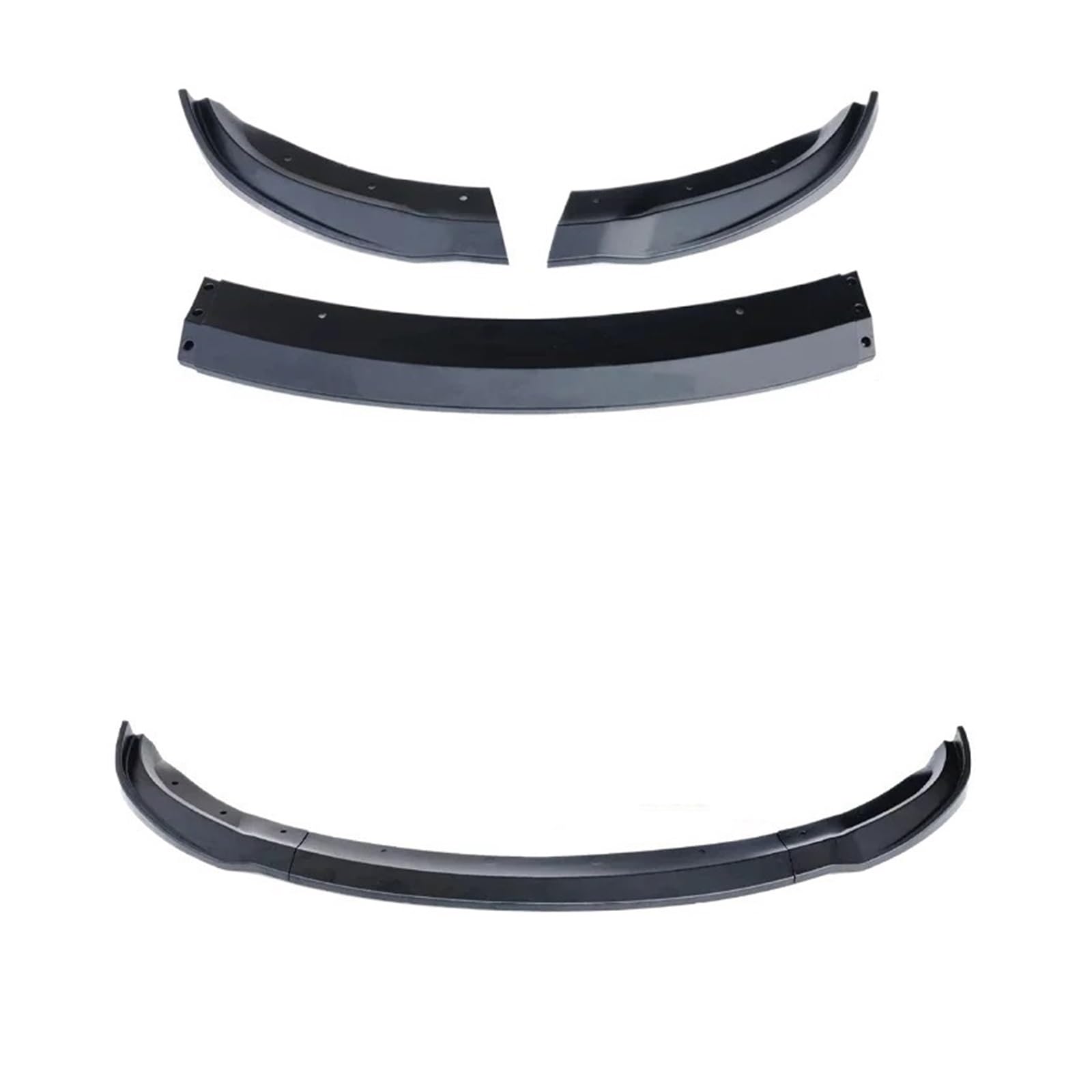 Spoiler Anteriore Auto Per Tesla 2024 highland Model3 Deflettore paraurti anteriore Labbro mentoniera Trim Styling Cover modificato(Bright Black)