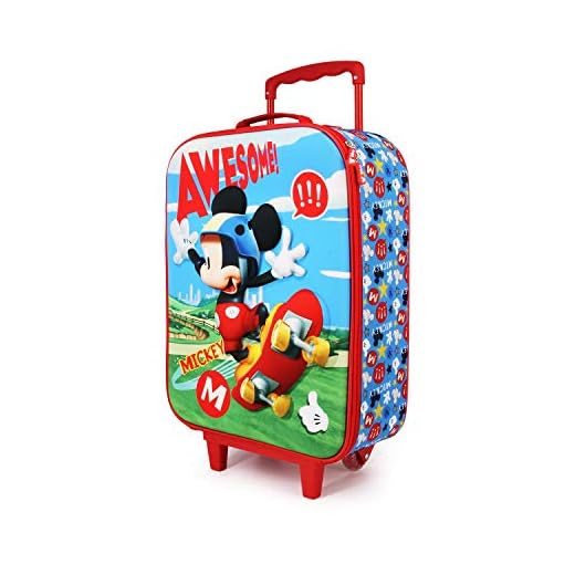 Mickey Mouse Skater-Maleta Trolley Soft 3D