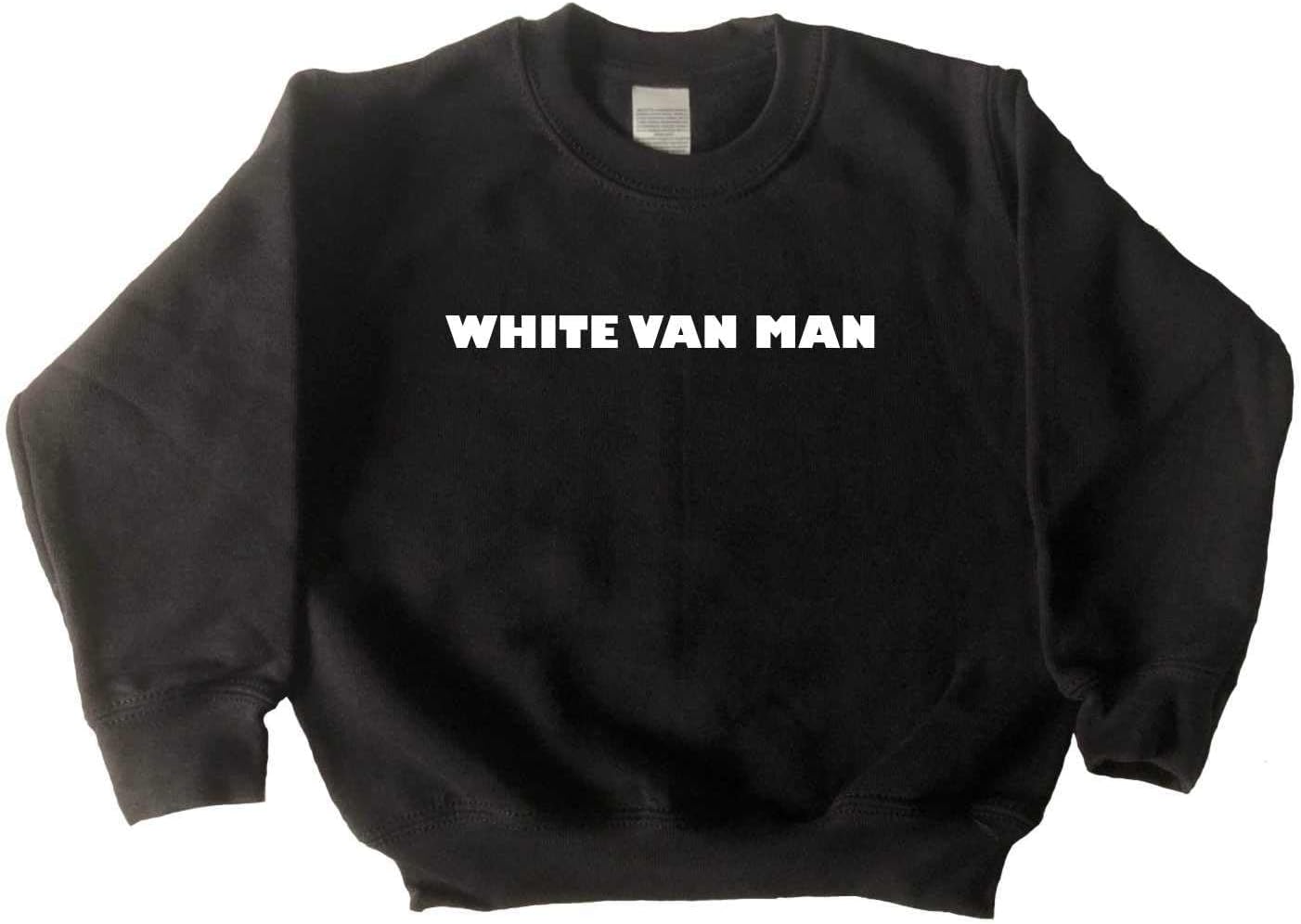 White Van Man Funny Black Kids Sweatshirt