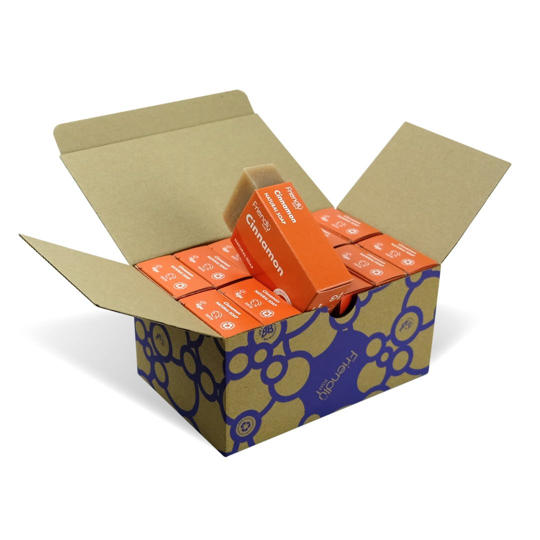 Friendly Soap Cinnamon & Cedarwood Soap 95g-12 Pack