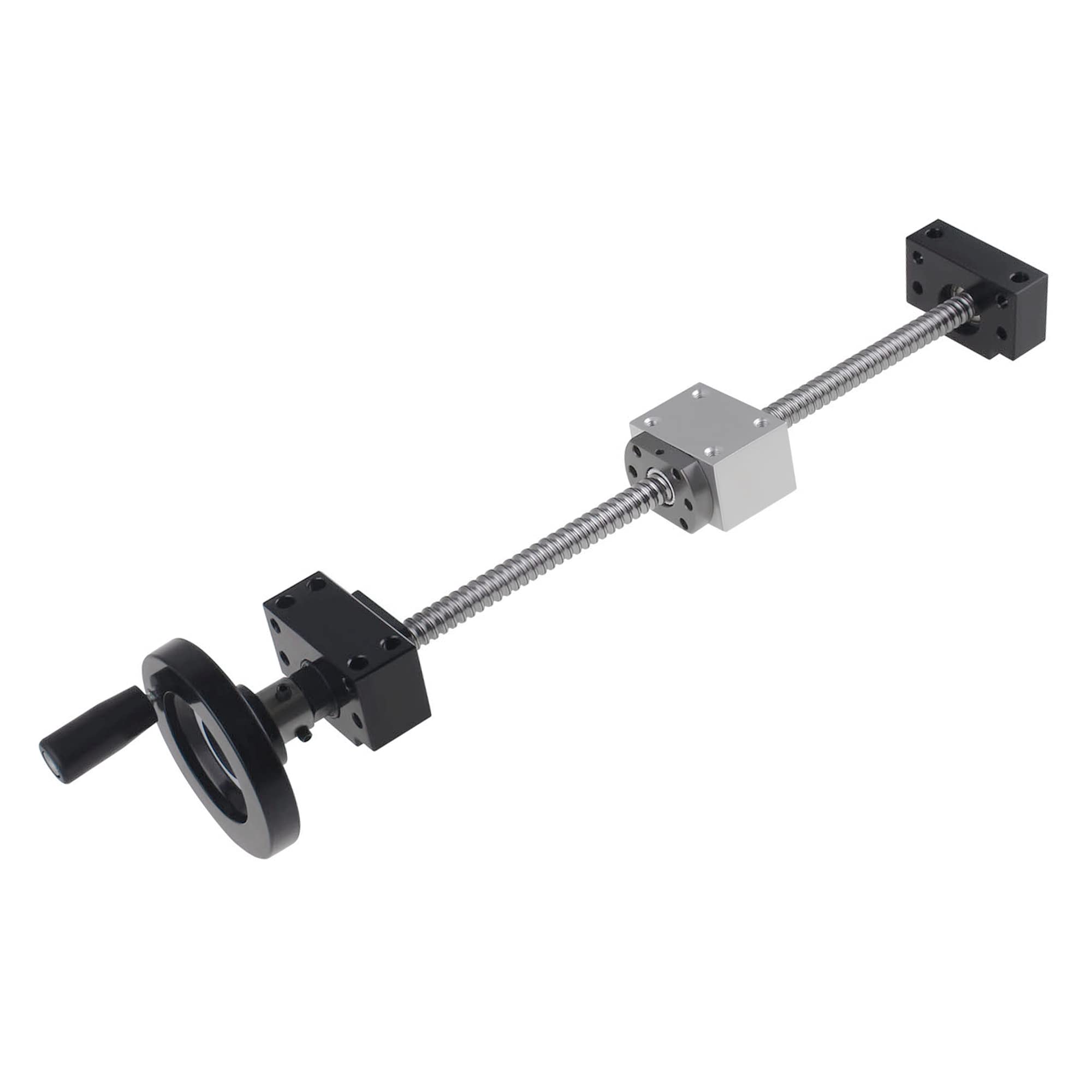 CNCMANS SFU1204 Juego de husillo de bolas de 250 mm 12 mm acero inoxidable con soporte BK10/BF10