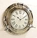 Antique Marine Brass Ship Porthole Clock Nautical Wall Clock Home Decorative (15