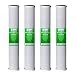 iSpring FC25X4 High Capacity 20" x 2.5" Water Filter Replacement Cartridges - CTO Carbon Block - Fits WCB32C & WCB32O Whole House Water Filtration Systems and RCB3P Reverse Osmosis System - Pack of 4