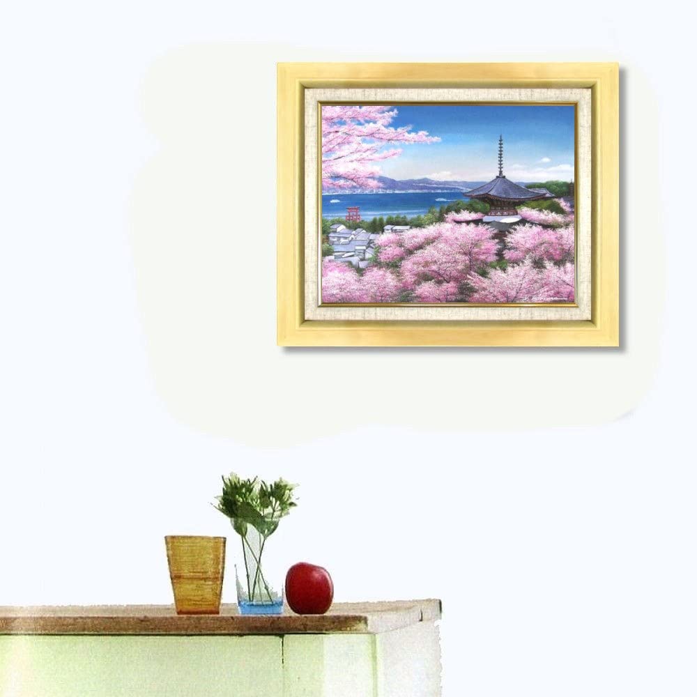 絵画 油絵 厳島神社 F30号 （木村由記夫） 【肉筆】【油絵】【日本の