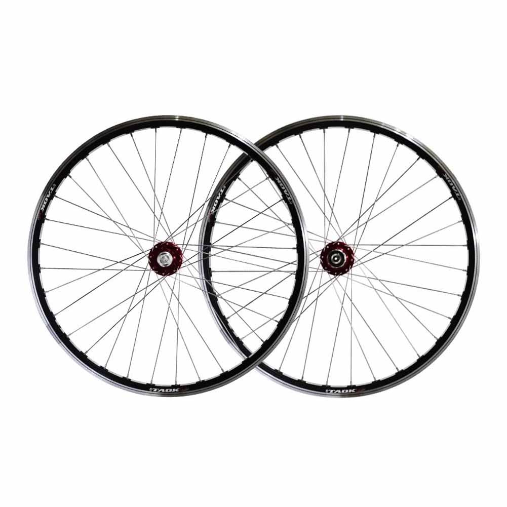 Juego De Ruedas De Bicicleta De Montaña De 26 Pulgadas, Rueda Delantera Y Trasera De Liberación Rápida De 100/135mm Freno De Disco/V, Cassette De 7, 8 Y 9 Velocidades, 32 Agujeros