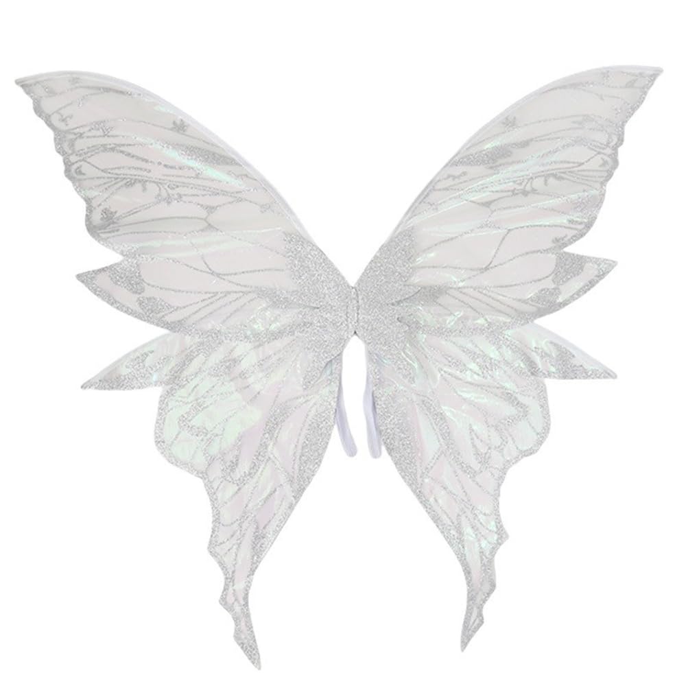 ZEXILILA Shiny Transparent Angel Wings