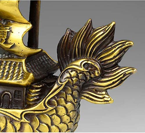 Ornements de bateau à voile en cuivre pur pour une décoration de maison haut de gamme et élégante