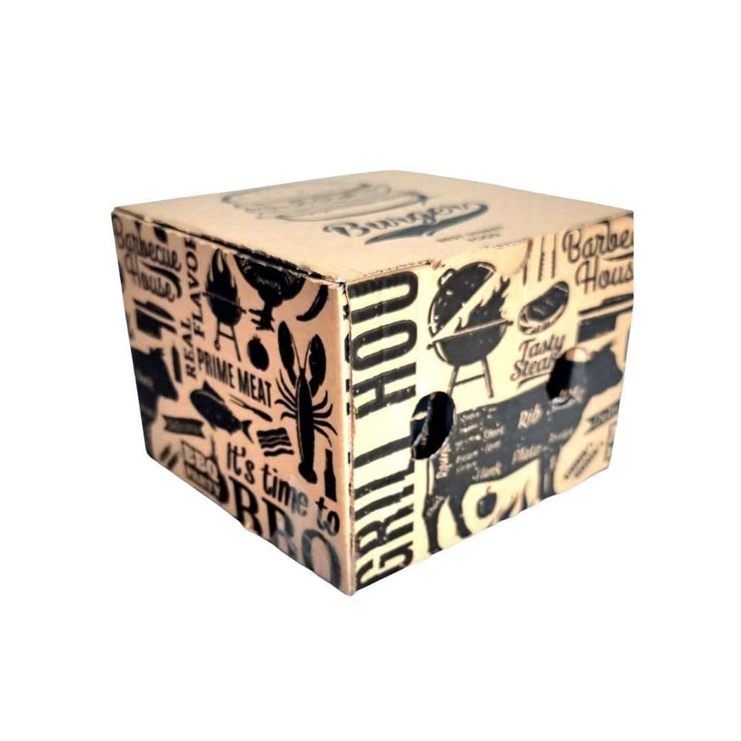 RFD Box Burger Contenitore hamburger 16x16 cm 12H 200 Pezzi Avana - Contenitore per alimenti Usa e Getta